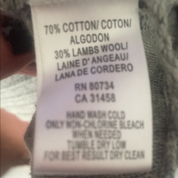 BCBG Maxazria woman’s gray long sweater
